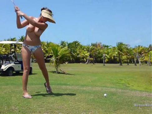 Topless Golfing with Nyssa Nevers