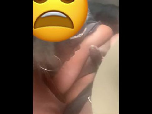 getting sloppy top from old crackhead ( filled her mouth up with nut )